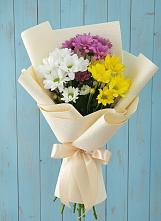 Букет цветов из:  Хризантемы #REPLACE_PRED# Аркуле