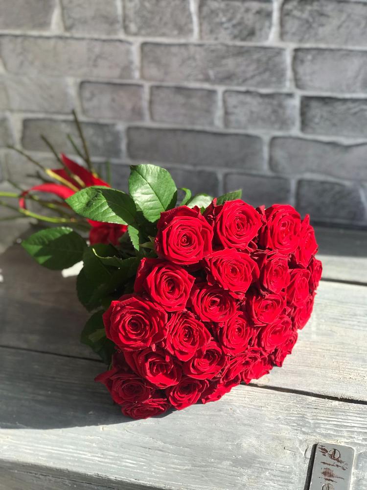 Красные розы Фридом в Аркуле Букет Красные розы Фридом в Аркуле
