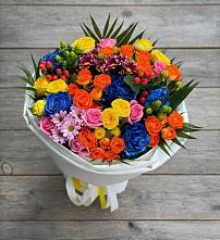 Букет цветов из:  Розы и Хризантемы в Аркуле