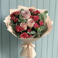 Букет цветов из:  Гвоздики и Розы #REPLACE_PRED# Аркуле