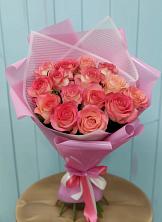 Букет 15 Розовых роз Равель в Аркуле