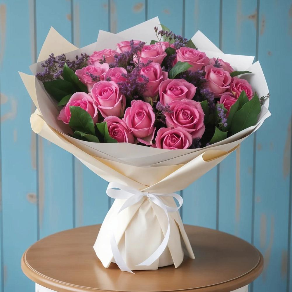 Букет счастливые мгновения в Аркуле Букет цветов из: Розы в Аркуле