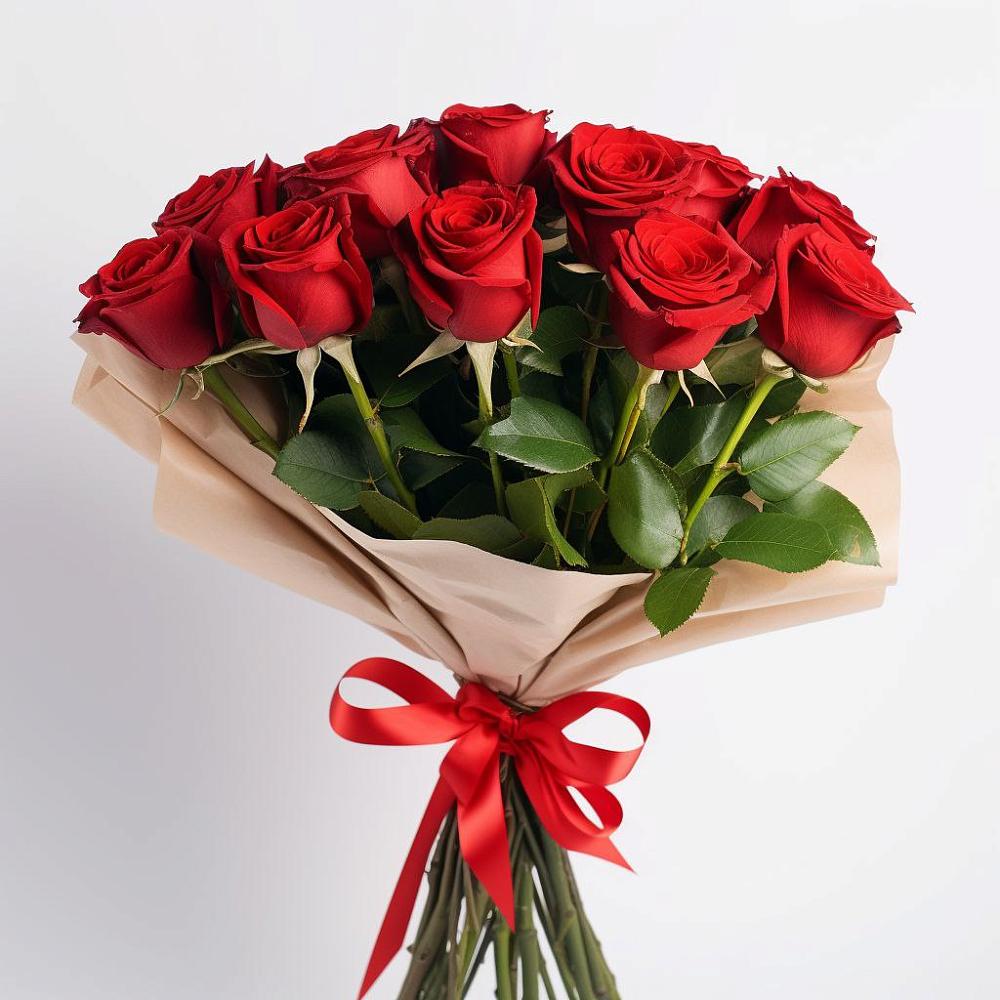 Букет 11 Красных роз Эдлесс Лав в Аркуле
